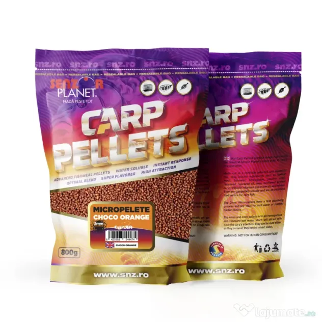 SENZOR PLANET MICROPELETE CHOCO ORANGE 2mm 800g
