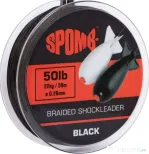 SPOMB FIR TEXTIL INAINTAS SPOMB BRAIDED SHOCKLEADER, NEGRU 0.26mm/22kg
