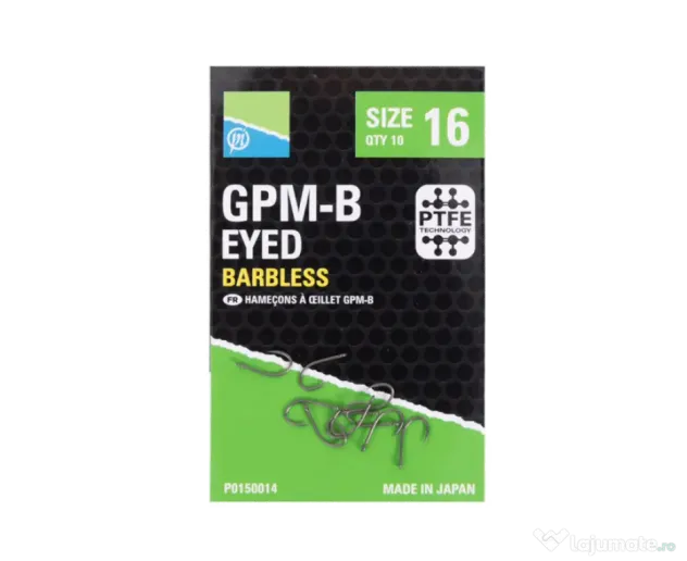 PRESTON CARLIGE PRESTON GPM-B SPADE END EYED, 10buc Nr 16