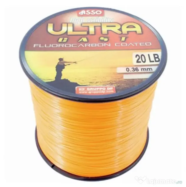 ASSO FIR MONOFILAMENT ASSO ULTRA CAST ORANGE, 1000m 0.22mm/7.60kg