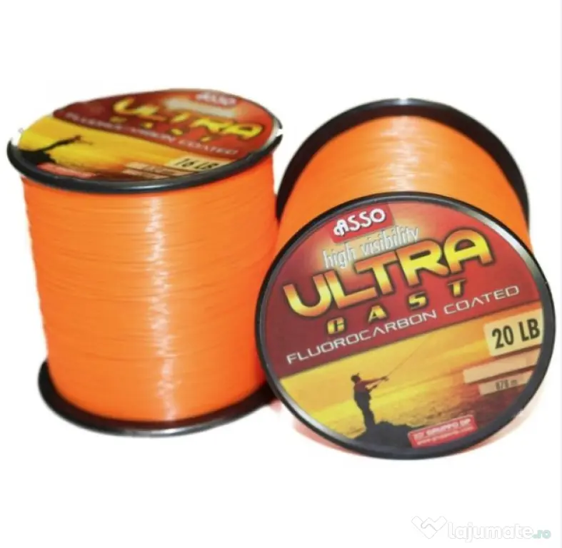 ASSO FIR MONOFILAMENT ASSO ULTRA CAST ORANGE, 1000m 0.22mm/7.60kg