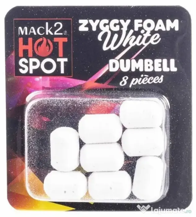 MACK2 POP-UP ARTIFICIAL MACK2 ZIGGY FOAM DUMBELL, 8buc Galben
