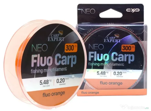 CARP EXPERT FIR MONOFILAMENT CARP EXPERT NEO FLUO CARP ORANGE, 300m 0.25mm/8.20kg