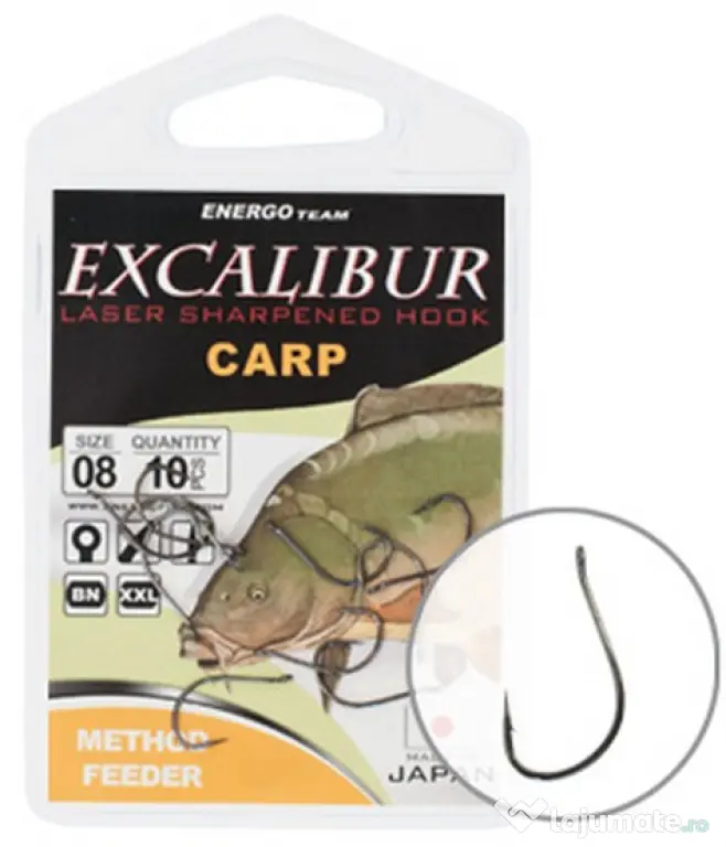 ENERGO TEAM CARLIGE ENERGOTEAM EXCALIBUR METHOD FEEDER NS, 10buc Nr 6