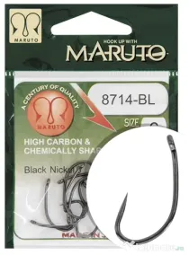 ENERGO TEAM CARLIGE ENERGOTEAM MARUTO 8714-BL BARBLESS, BLACK NICKEL, 10buc Nr 8