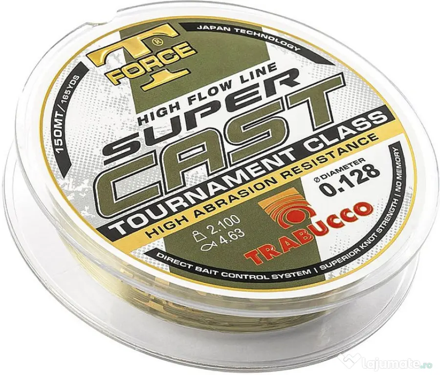 TRABUCCO FIR TRABUCCO NEW T-FORCE SUPER CAST, 150m 0.12mm/2.10kg