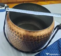 Ceaun mic oala din cupru 18 cm. inaltime 