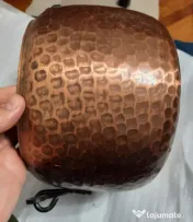 Ceaun mic oala din cupru 18 cm. inaltime 