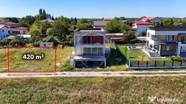 Teren de vânzare | Autorizație D+P+1E + Proiect | 420 mp | Corbeanca - Corbeanca (Bucuresti-Ilfov)