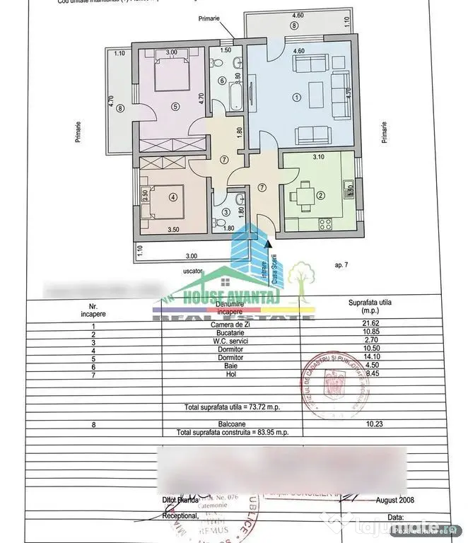 Vânzare apartament 3 camere decomandat în Focșani | Str Poienita - Focsani (Vrancea)
