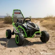 Go-Kart electric cu functie DRIFT, 2x 200W, 24V 10Ah, scaun tapitat 