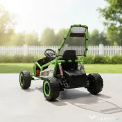 Go-Kart electric cu functie DRIFT, 2x 200W, 24V 10Ah, scaun tapitat 