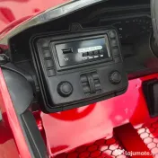 Masinuta electrica Bmw M4 2x45W 12V 7Ah cu roti moi scaun tapitat, culoare rosie