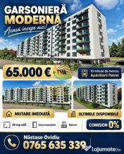 Garsonieră nouă, decomandată, 39 mp, Aparatorii Patriei