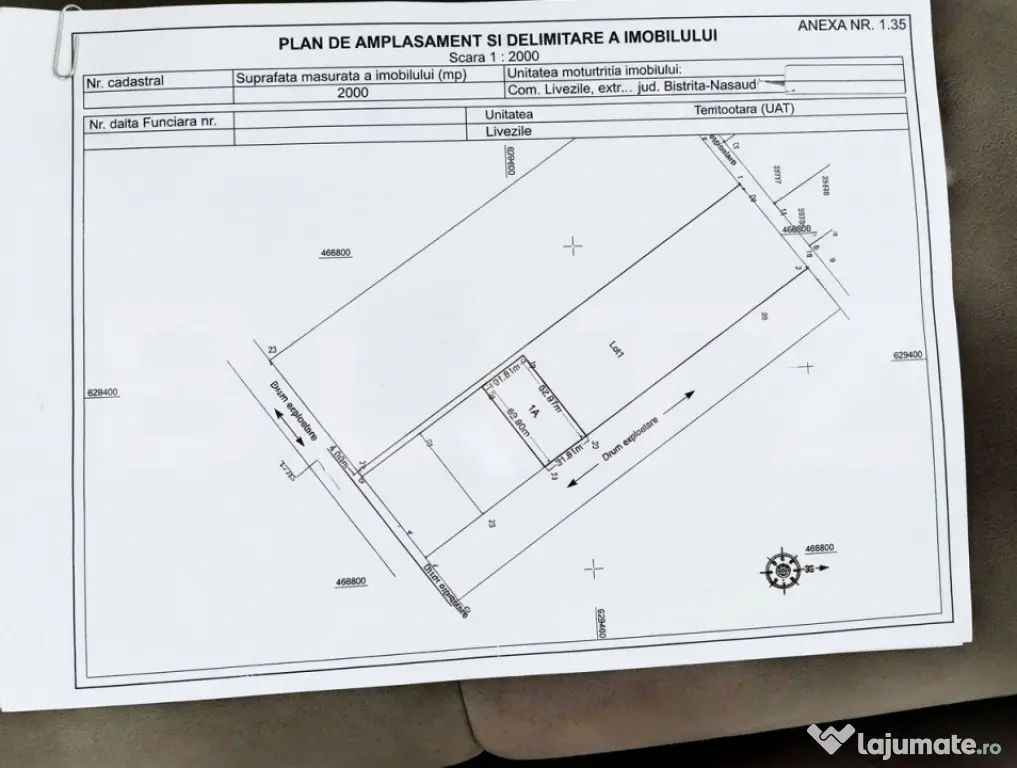 Teren extravilan de vânzare – Zona Aerodrom, 50 ari - Bistrita (Bistrita-Nasaud)