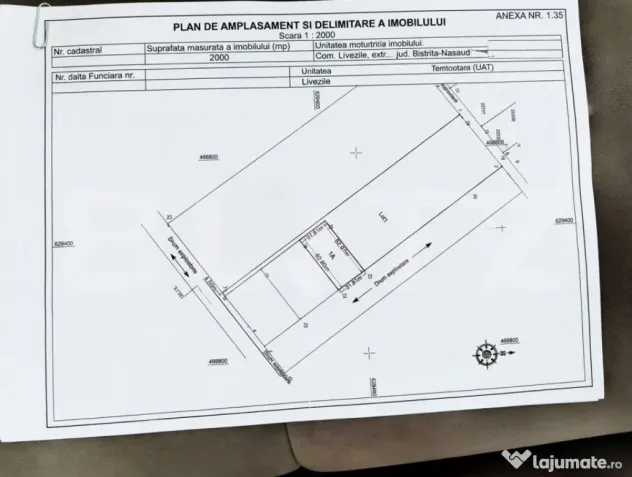 Teren extravilan de vânzare – Zona Aerodrom, 50 ari - Bistrita (Bistrita-Nasaud)