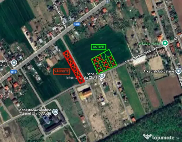 Două loturi de teren de 522mp și 536mp, Snagov-Ciofliceni - Snagov (Bucuresti-Ilfov)