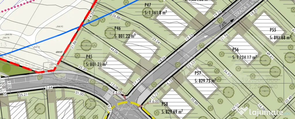 Parcela cu Puz in aprobare HCL , 1041 mp, front 17m, Felea - Feleacu (Cluj)