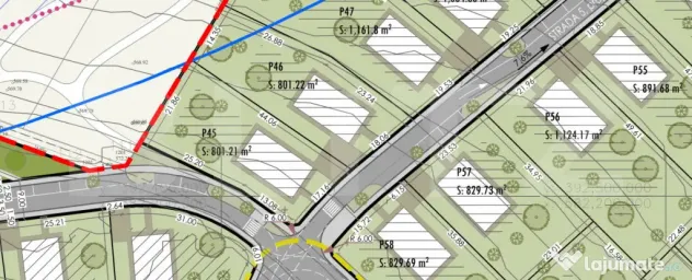 Parcela cu Puz in aprobare HCL , 1041 mp, front 17m, Felea - Feleacu (Cluj)