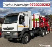 Renault Kerax 450DXI, an 2007, max. 26 t, 6x4, macara forestiera Epsilon 140Z 