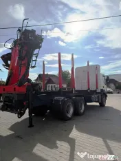 Renault Kerax 450DXI, an 2007, max. 26 t, 6x4, macara forestiera Epsilon 140Z 