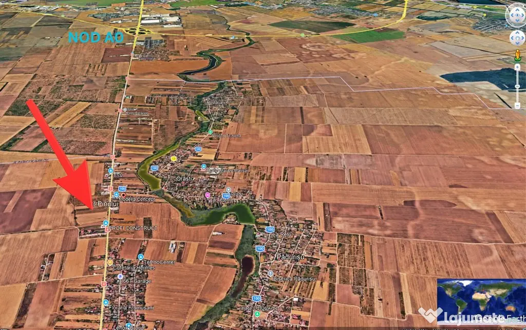 Lot casa Frumusani 500 mp – Orasti. Locatie exceptionala! - Frumusani (Calarasi)