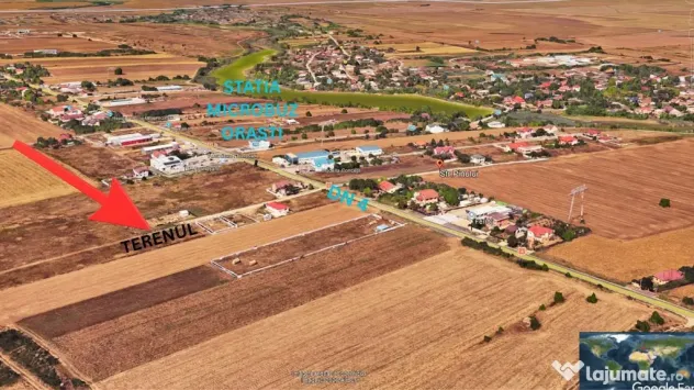 Lot casa Frumusani 500 mp – Orasti. Locatie exceptionala! - Frumusani (Calarasi)