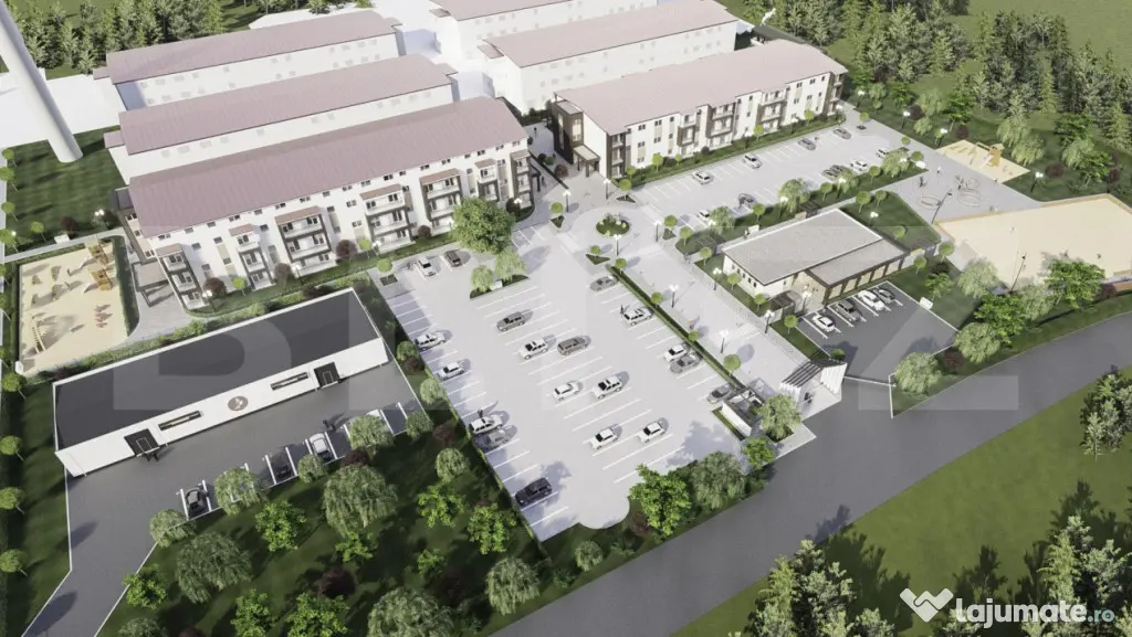 Apartament 1 cameră, 33,34 mp, balcon și bucătărie separ - Apahida (Cluj)