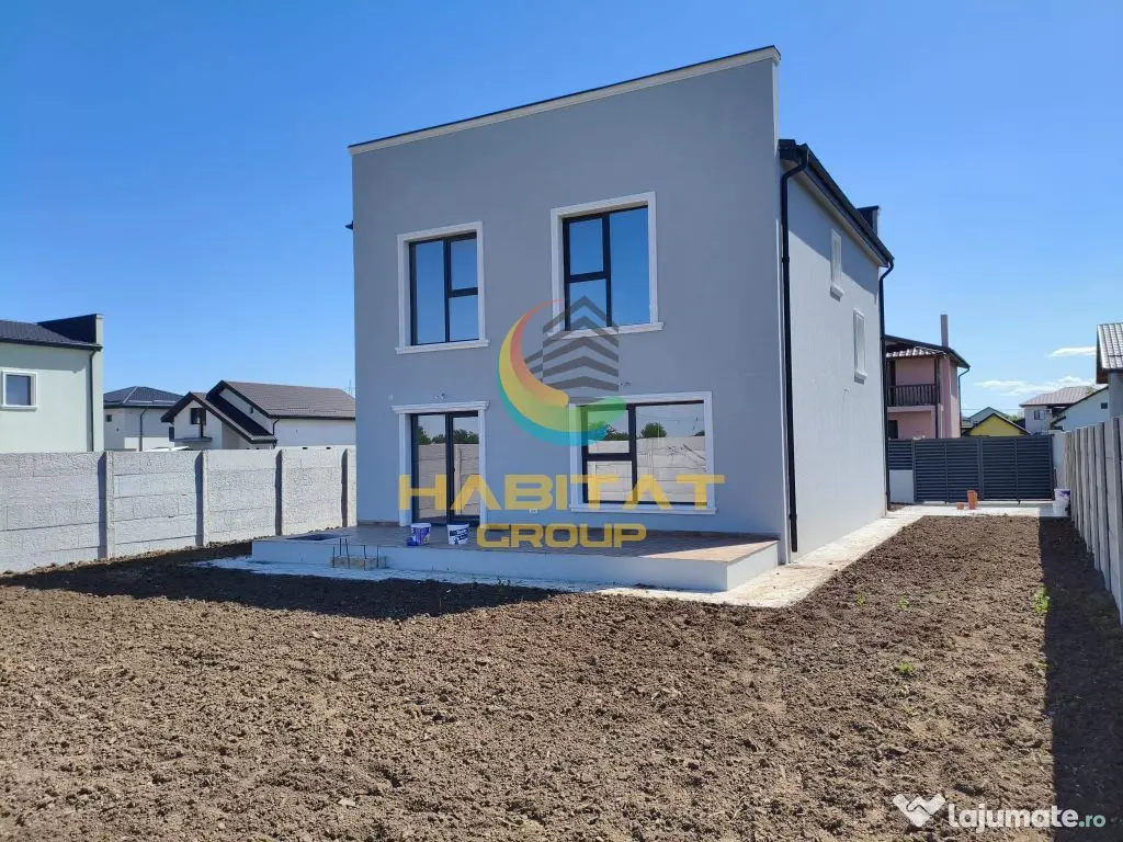 Vila cubica premium cu 5 camere si teren mare 428 mp Comuna Berceni - Berceni (Bucuresti-Ilfov)