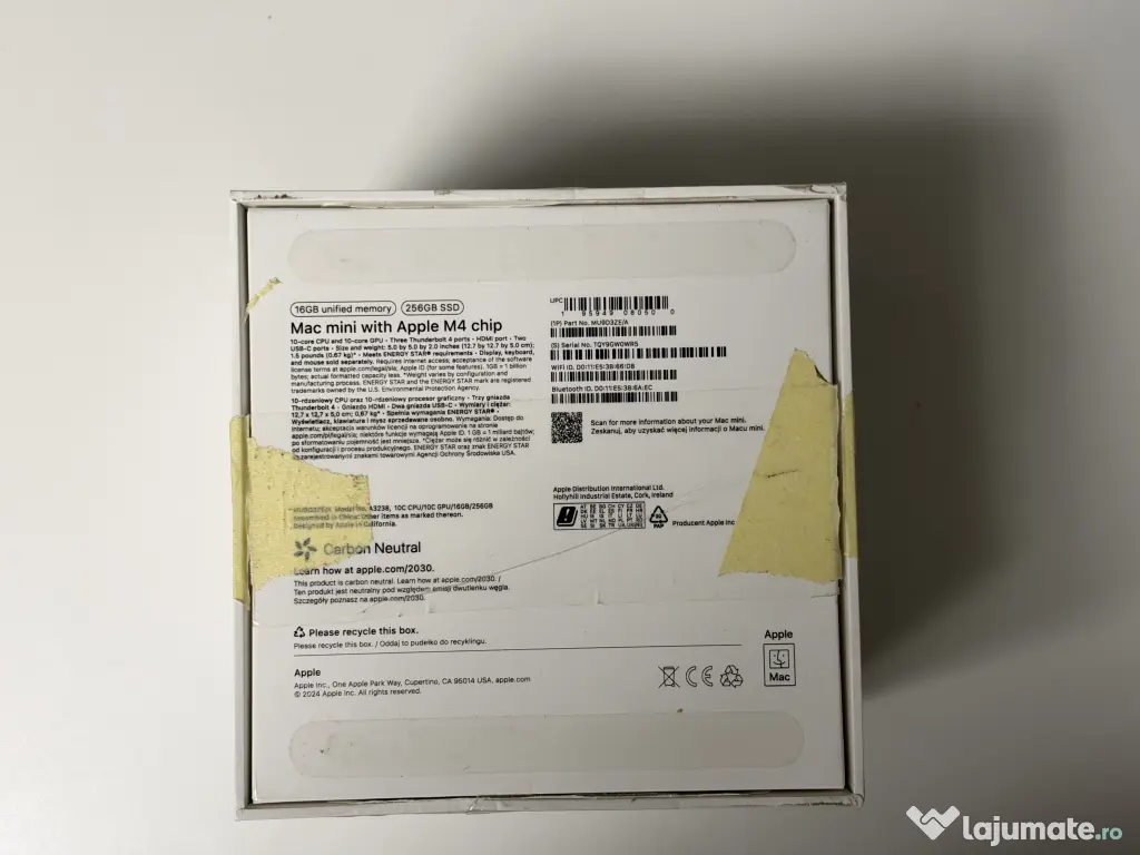 Mac Mini M4 / 16GB memorie unificata / 512GB stocare