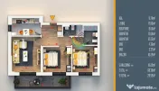 Pallady 3 camere decomandat 79 mp ideal pentru familia Dvs. 