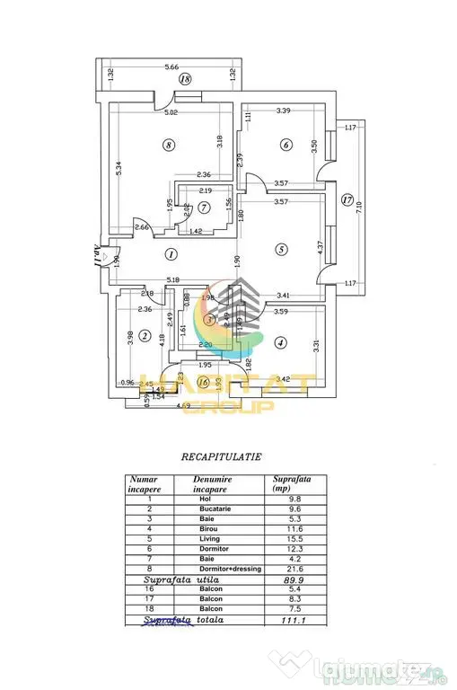 Apartament 4 Camere 111.1Mp Sector 4 Grand Arena - Bucuresti (Bucuresti-Ilfov)