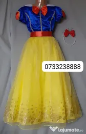 Rochie Alba ca zapada pentru copii 10-11-12 -13 ani 225 lei 