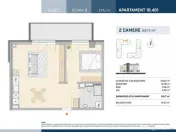 Apartamente 2 camere, COMPLET FINISATE, zona Semicentrala 
