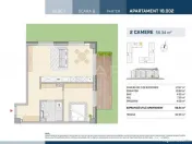 Apartamente 2 camere, COMPLET FINISATE, zona Semicentrala 