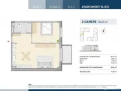 Apartamente 2 camere, COMPLET FINISATE, zona Semicentrala 