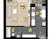 Garsoniera Dotari Premium Incalzire in Pardoseala Ansamblu N 