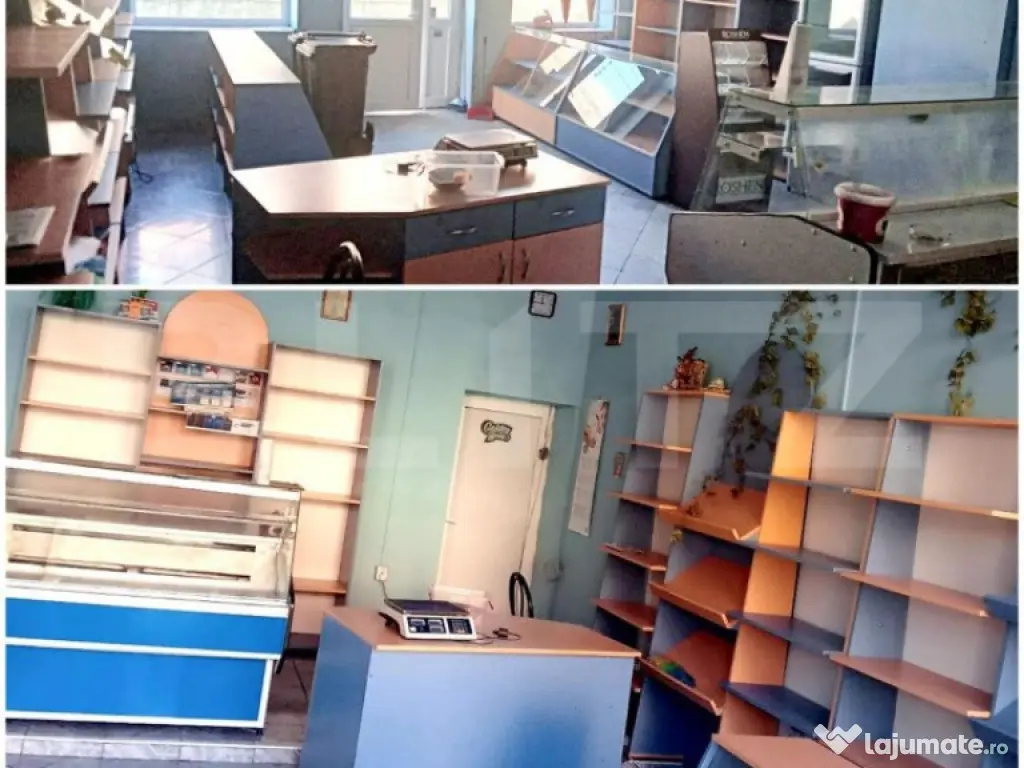 Spatiu Comercial cu apartament de 2 camere la etaj 300mp, Be