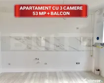 SUPER PRET! Apartament cu 3 camere + balcon, ETAJ 1, loc de