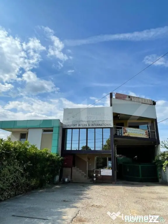 Spatiu comercial 300 mp, teren 1000 mp ,Caramidari - Targoviste (Dambovita)