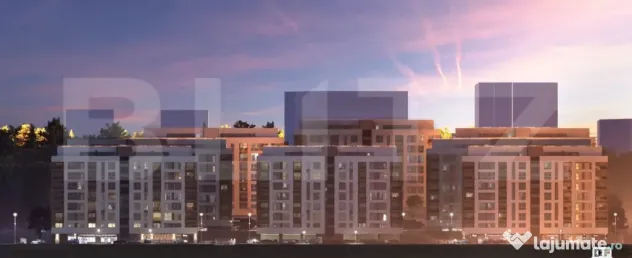 Apartament de 2 camere, 56 mp, Aleea Sadoveanu