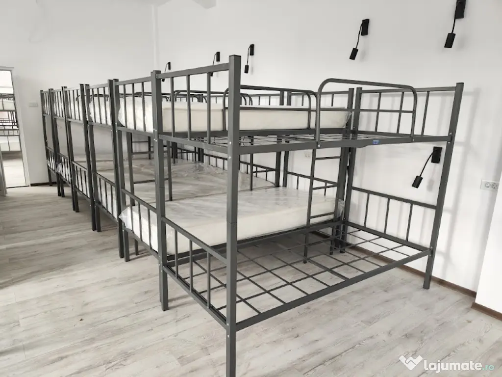 Pat Metalic Etajat Model BEL 2 – Rezistent – Livrare din Stoc