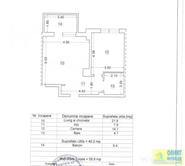 Mamaia Nord, 2 camere, primul rand la mare