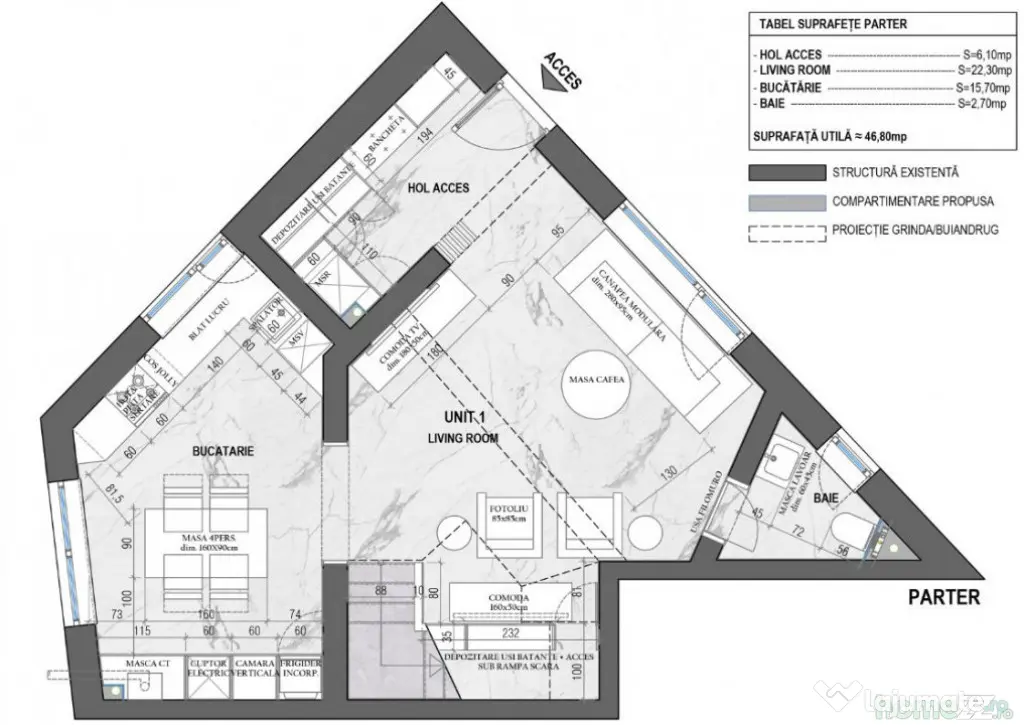 Duplex modern P+1 de vânzare în Dacia – 95,9 mp utili - Constanta (Constanta)