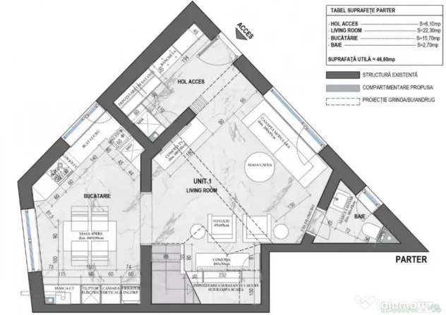Duplex modern P+1 de vânzare în Dacia – 95,9 mp utili - Constanta (Constanta)