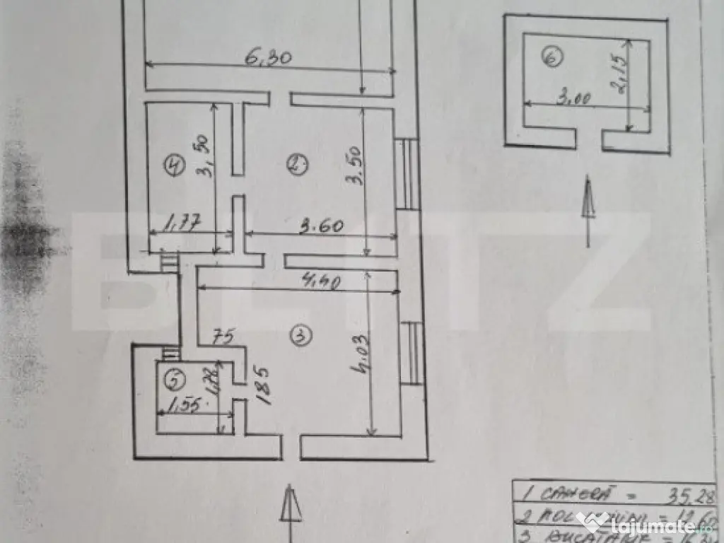 Apartament in vila, 80mp loc parcare, mobilat, zona Centru