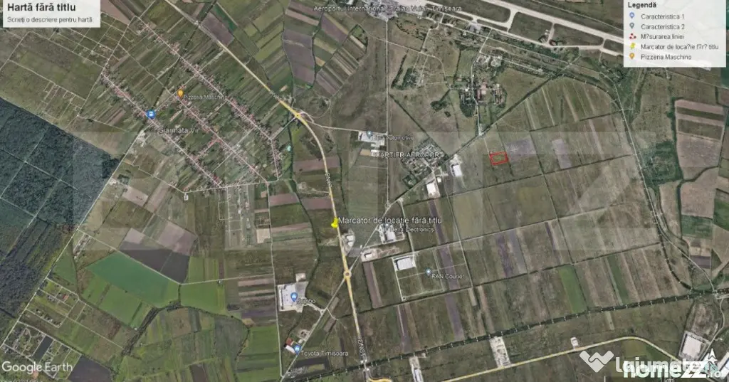 Teren arabil, PUZ in lucru, 11502 mp, zona aeroport - Timisoara (Timis)