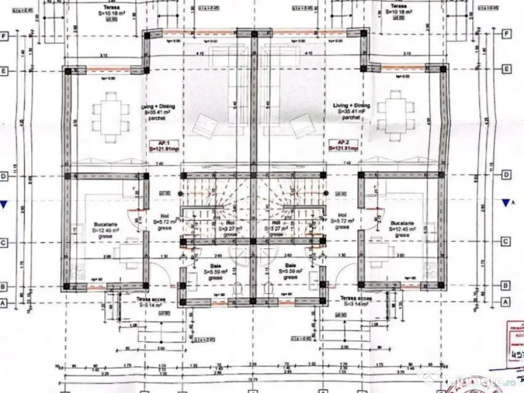 Duplex frumos, 3 dormitoare, 2 bai , 5 camere, 120mp utili,