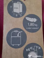 Troler rosu material textil 