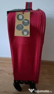 Troler rosu material textil 